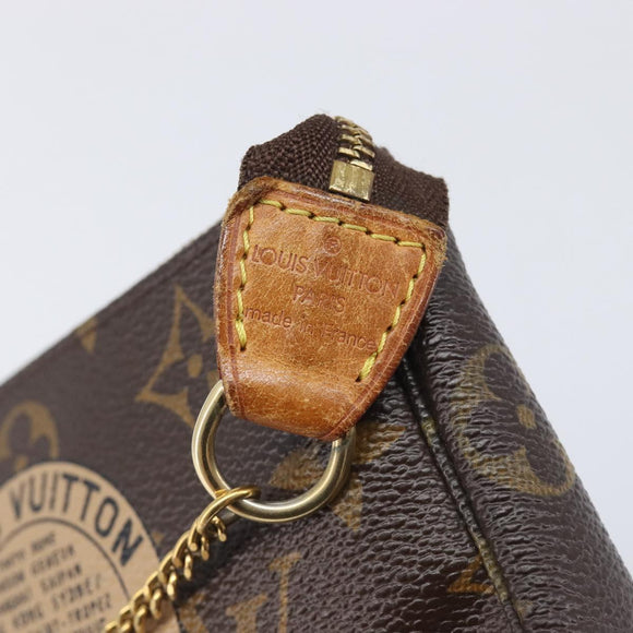 LOUIS VUITTON Mini Pochette Accessoires Pouch T&B M60153 LV Auth 214019V