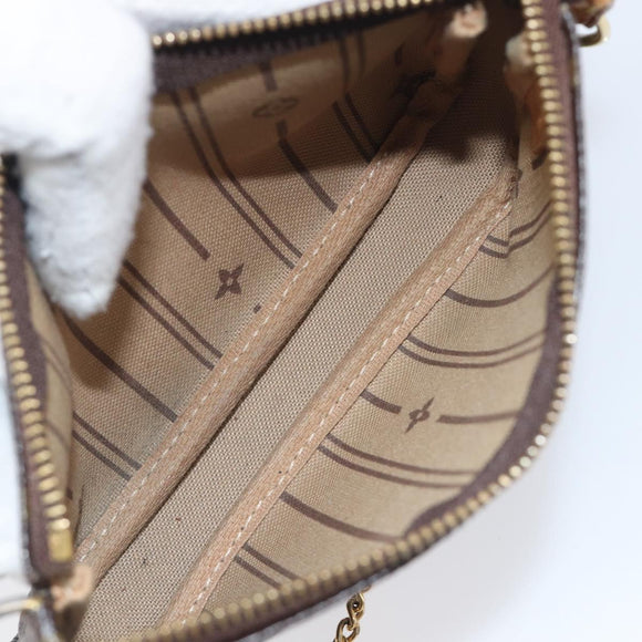 LOUIS VUITTON Mini Pochette Accessoires Pouch T&B M60153 LV Auth 214019V