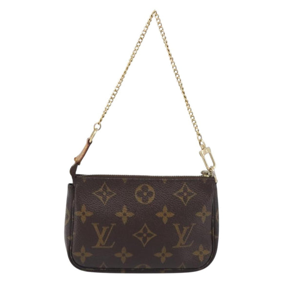 LOUIS VUITTON Mini Pochette Accessoires Pouch T&B M60153 LV Auth 214019V