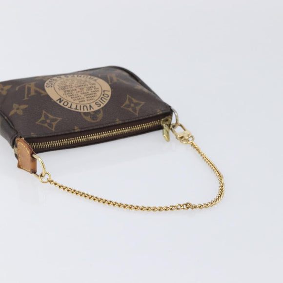 LOUIS VUITTON Mini Pochette Accessoires Pouch T&B M60153 LV Auth 214019V