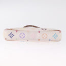 LOUIS VUITTON Multicolor Pochette Accessoires Pouch White M92649 LV Auth 214020-14
