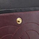 CHANEL Big Matelasse 30 Chain Bag Lamb Skin Black Gold CC Auth 214026SAM-17