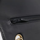 CHANEL Big Matelasse 30 Chain Bag Lamb Skin Black Gold CC Auth 214026SAM-25