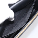 Saint Laurent Kate Chain Wallet Leather Gold Black Auth 214029M-21
