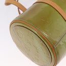 LOUIS VUITTON Monogram Vernis Bedford Hand Bag Baby Blue M91007 LV Auth 214032-11