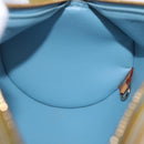 LOUIS VUITTON Monogram Vernis Bedford Hand Bag Baby Blue M91007 LV Auth 214032-21