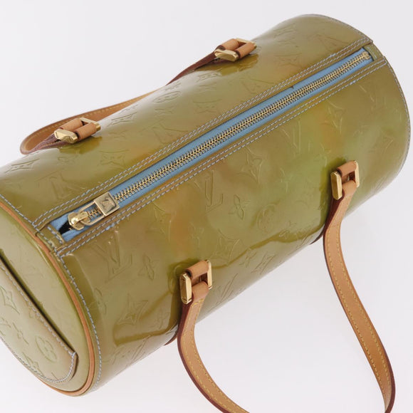 LOUIS VUITTON Monogram Vernis Bedford Hand Bag Baby Blue M91007 LV Auth 214032