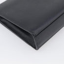 Saint Laurent Kate Chain Shoulder Bag Leather Black Gold Auth 214040M-13