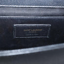 Saint Laurent Kate Chain Shoulder Bag Leather Black Gold Auth 214040M-19