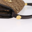 Christian Dior Trotter Canvas Shoulder Bag Beige Gold Auth 214042-10