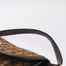 Christian Dior Trotter Canvas Shoulder Bag Beige Gold Auth 214042-9