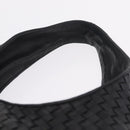Bottega Veneta INTRECCIATO Shoulder Bag Leather Black 145552 Auth 214044V-14