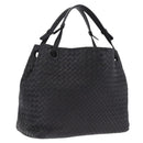 Bottega Veneta INTRECCIATO Garda Tote Bag Leather Black 179320 Auth 214046V-1
