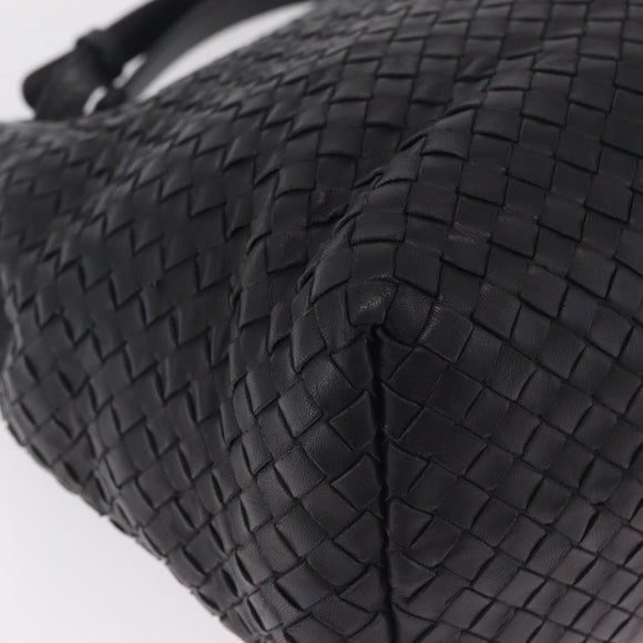 Bottega Veneta INTRECCIATO Garda Tote Bag Leather Black 179320 Auth 214046V