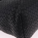 Bottega Veneta INTRECCIATO Garda Tote Bag Leather Black 179320 Auth 214046V-12