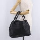 Bottega Veneta INTRECCIATO Garda Tote Bag Leather Black 179320 Auth 214046V-22