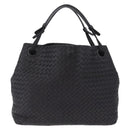 Bottega Veneta INTRECCIATO Garda Tote Bag Leather Black 179320 Auth 214046V-2