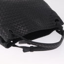 Bottega Veneta INTRECCIATO Garda Tote Bag Leather Black 179320 Auth 214046V-6