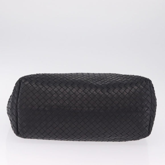 Bottega Veneta INTRECCIATO Garda Tote Bag Leather Black 179320 Auth 214046V