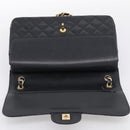 CHANEL Big Matelasse30 Chain Bag Caviar Skin Black Gold CC Auth 214053SAM-18