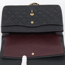CHANEL Big Matelasse30 Chain Bag Caviar Skin Black Gold CC Auth 214053SAM-19
