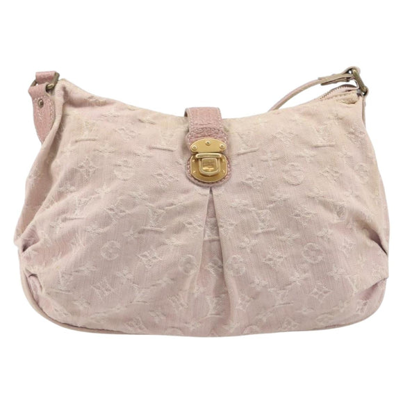 LOUIS VUITTON Monogram Denim Slytree Shoulder Bag Pink M95833 LV Auth 214062