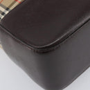 BURBERRY Nova Check Tote Bag Canvas Beige Gold Auth 214063V-11