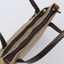 BURBERRY Nova Check Tote Bag Canvas Beige Gold Auth 214063V-6