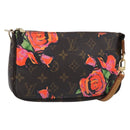 LOUIS VUITTON Monogram Rose Pochette Accessoires Pouch M48615 LV Auth 214072V-1