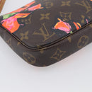 LOUIS VUITTON Monogram Rose Pochette Accessoires Pouch M48615 LV Auth 214072V-11