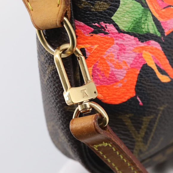 LOUIS VUITTON Monogram Rose Pochette Accessoires Pouch M48615 LV Auth 214072V