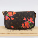 LOUIS VUITTON Monogram Rose Pochette Accessoires Pouch M48615 LV Auth 214072V-23
