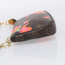 LOUIS VUITTON Monogram Rose Pochette Accessoires Pouch M48615 LV Auth 214072V-4