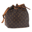 LOUIS VUITTON Monogram Petit Noe Shoulder Bag M42226 LV Auth 214077V-1
