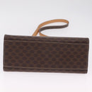 CELINE Macadam Hand Bag PVC 2way Brown Gold Auth 214088V-11