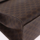 CELINE Macadam Hand Bag PVC 2way Brown Gold Auth 214088V-12