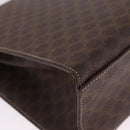 CELINE Macadam Hand Bag PVC 2way Brown Gold Auth 214088V-14
