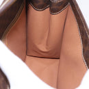 CELINE Macadam Hand Bag PVC 2way Brown Gold Auth 214088V-22