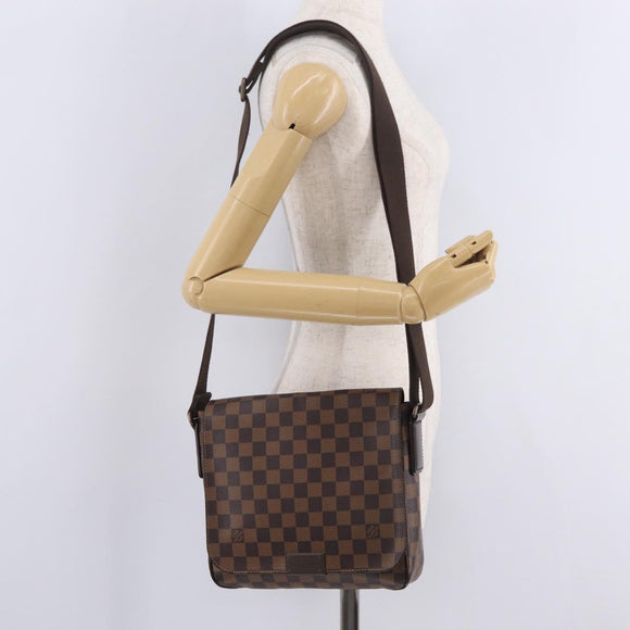 LOUIS VUITTON Damier Ebene District PM Shoulder Bag N41213 LV Auth 214089V