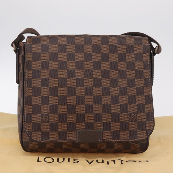 LOUIS VUITTON Damier Ebene District PM Shoulder Bag N41213 LV Auth 214089V