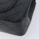 CHANEL Matelasse23 Chain Shoulder Bag Lamb Skin Black Gold CC Auth 214092SAM-12