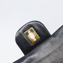 CHANEL Matelasse23 Chain Shoulder Bag Lamb Skin Black Gold CC Auth 214092SAM-17