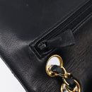 CHANEL Matelasse23 Chain Shoulder Bag Lamb Skin Black Gold CC Auth 214092SAM-18