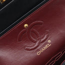 CHANEL Matelasse23 Chain Shoulder Bag Lamb Skin Black Gold CC Auth 214092SAM-22