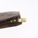 LOUIS VUITTON Damier Ebene Marais Pouch LV Auth 214098A-15