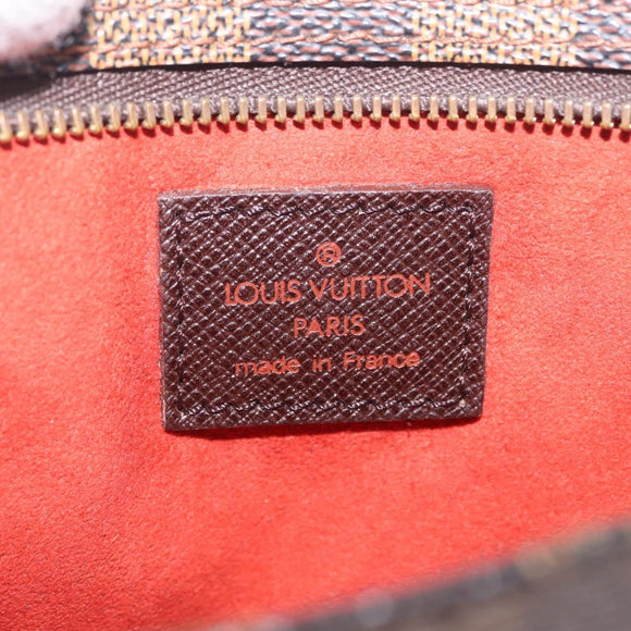 LOUIS VUITTON Damier Ebene Marais Pouch LV Auth 214098A