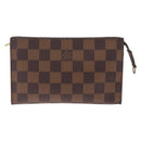 LOUIS VUITTON Damier Ebene Marais Pouch LV Auth 214098A-2