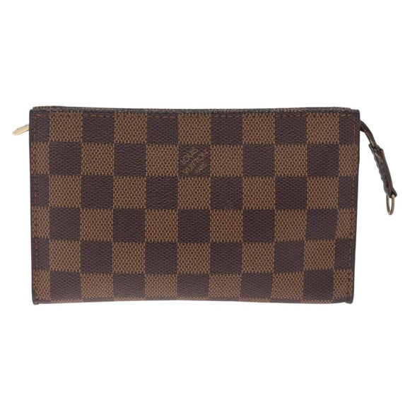LOUIS VUITTON Damier Ebene Marais Pouch LV Auth 214098A