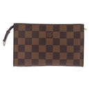 LOUIS VUITTON Damier Ebene Marais Pouch LV Auth 214098A-3