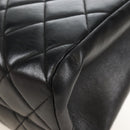 CHANEL Matelasse Chain Shoulder Bag Lamb Skin Black Gold CC Auth 214100SAM-13